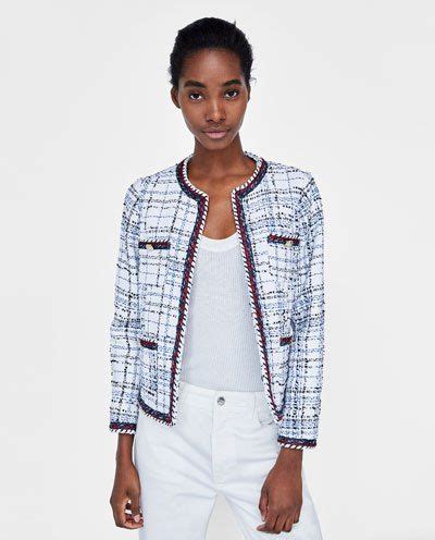 zara chanel like jacket|chanel jacket brands.